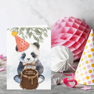 Adous Panda Birthday Card Kort