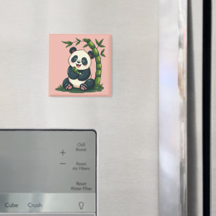 Adous Panda Hugger Bamboo Cute Tecknad Art Magnet