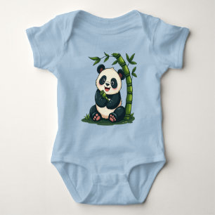 Adous Panda Hugger Bamboo Cute Tecknad Art T Shirt