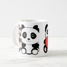 Adous Panda Mugg - Perfekt för Djur älskare