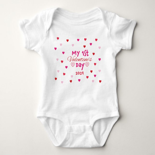 AdProviant Baby First Valentines day Shirt T (Framsida)