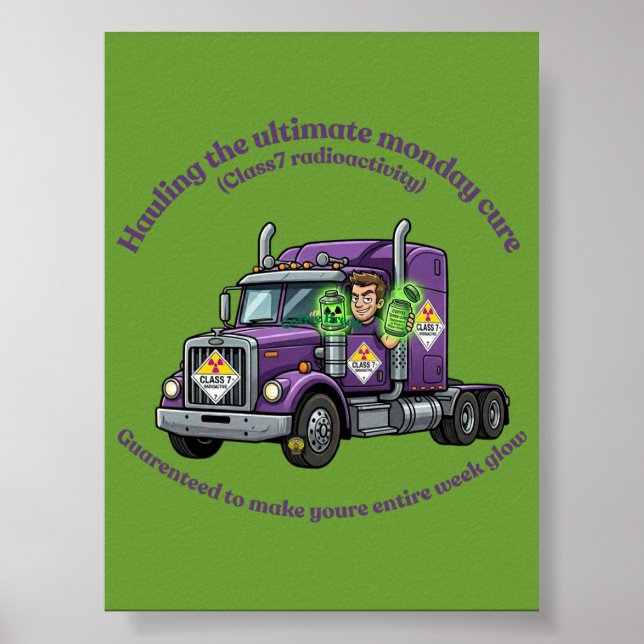 ADR Class 7 Radioactive | Hazmat Driver & Logistic Poster (Framsidan)
