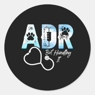 Adr, men handhavande av veterinär vet Te Runt Klistermärke