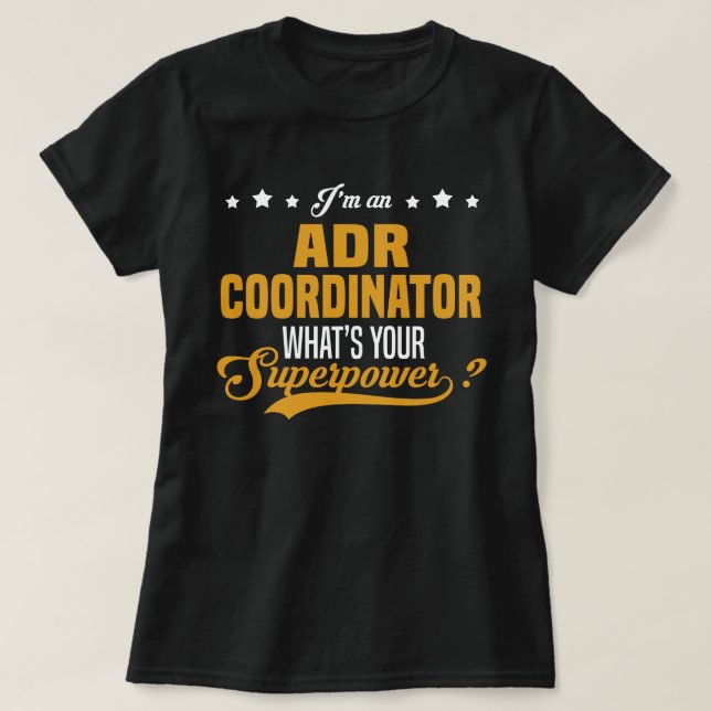 ADR-samordnare T Shirt (Design framsida)