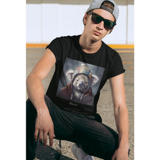 Adreatable koala med söt hatt som kan användas t shirt