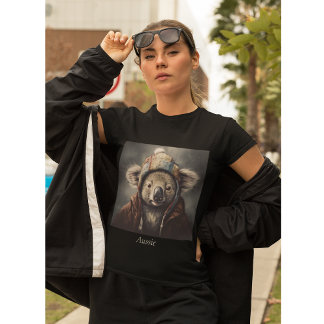 Adreatable koala med söt hatt som kan användas t shirt