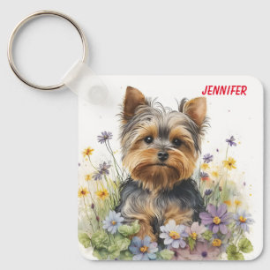 AdreatYorkshire Terrier Puppy Hund Nyckelring