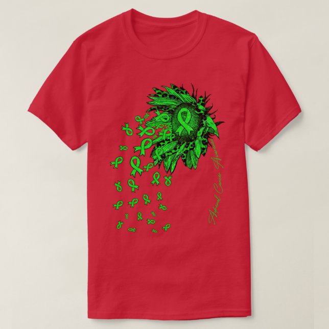 Adrenal Awareness Solrosblommor faller T Shirt (Design framsida)