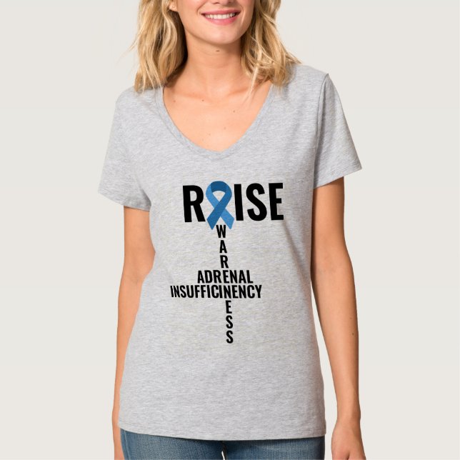 Adrenal brist medvetenhet t shirt (Framsida)