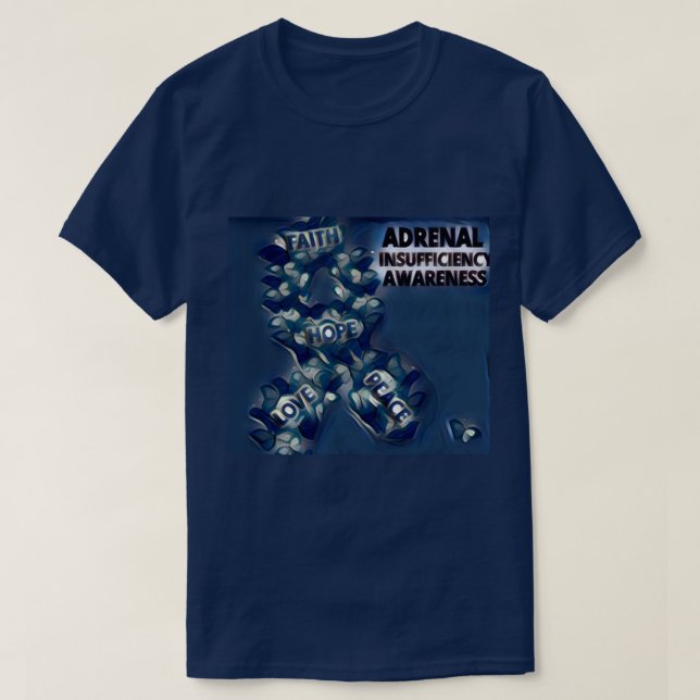 Adrenal brist medvetenhet tee (Design framsida)
