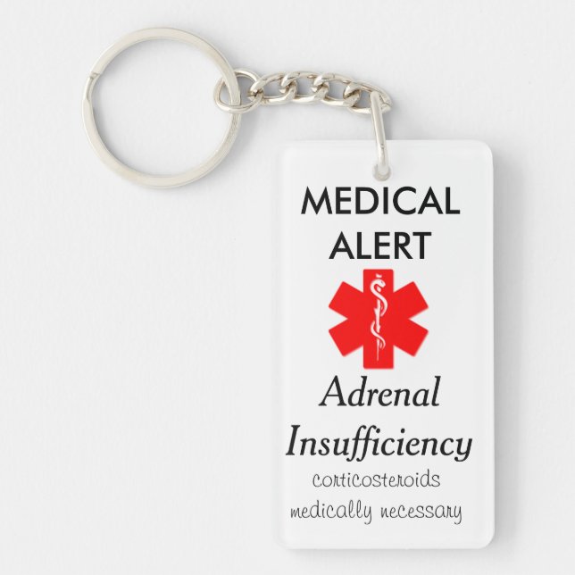 adrenal brist nyckelring (Framsidan)