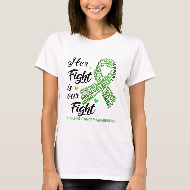 Adrenal Cancer Awareness Month Ribbon Gifts T Shirt (Framsida)