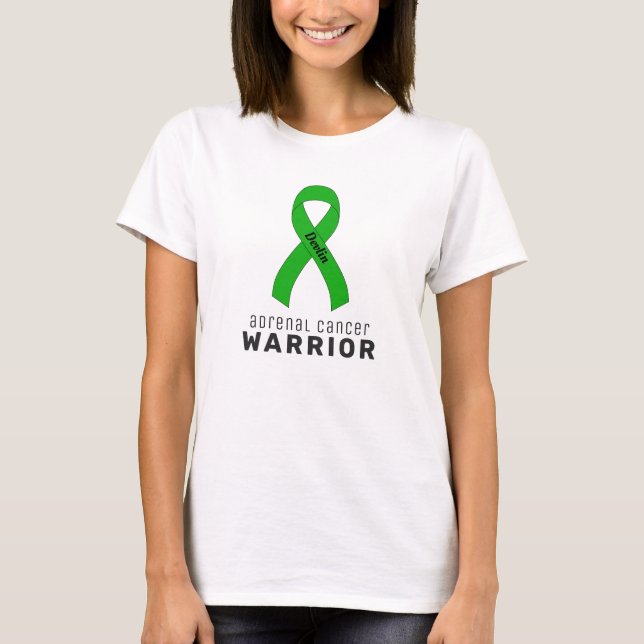Adrenal Cancer Warrior White Women's T-Shirt (Framsida)