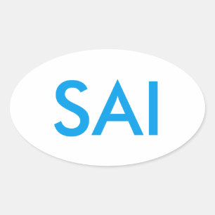 Adrenal Insufficiens (SAI) - stödmärkning Ovalt Klistermärke