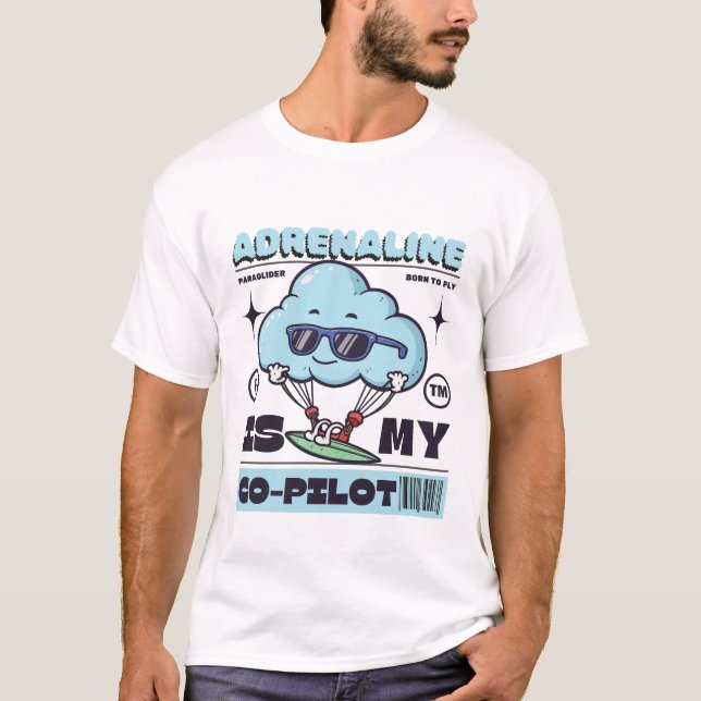 Adrenalin är min andrepilot t shirt (Framsida)