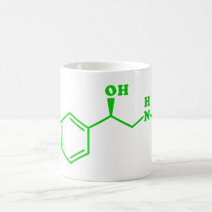 Adrenalin Molekylär kemisk formel Kaffemugg
