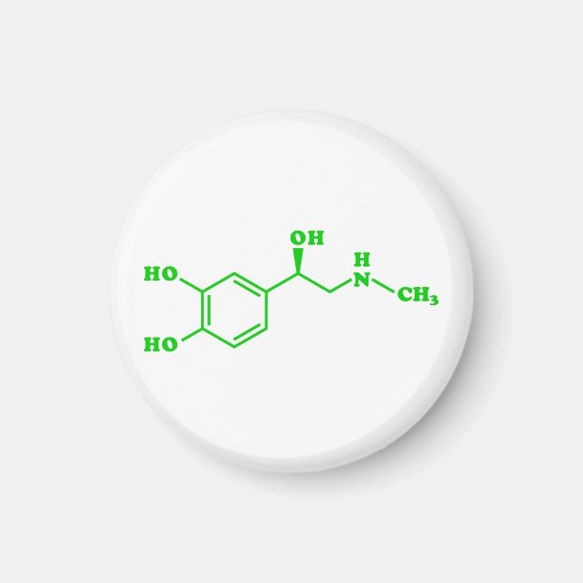 Adrenalin Molekylär kemisk formel Magnet (Framsidan)