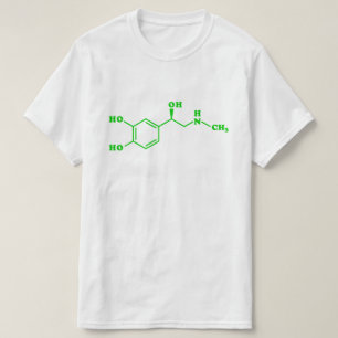 Adrenalin Molekylär kemisk formel T Shirt