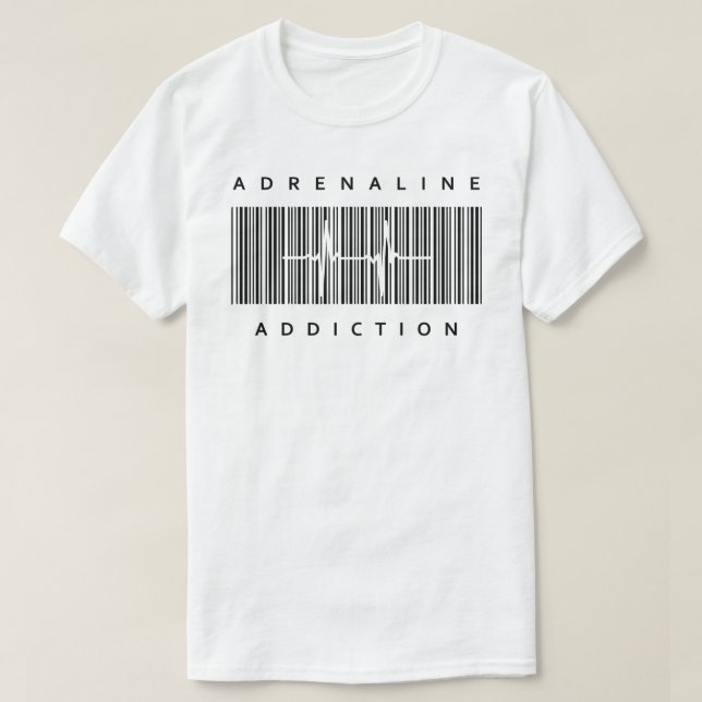 Adrenalinböjelsemanar grundläggande T-tröja Tröja (Design framsida)