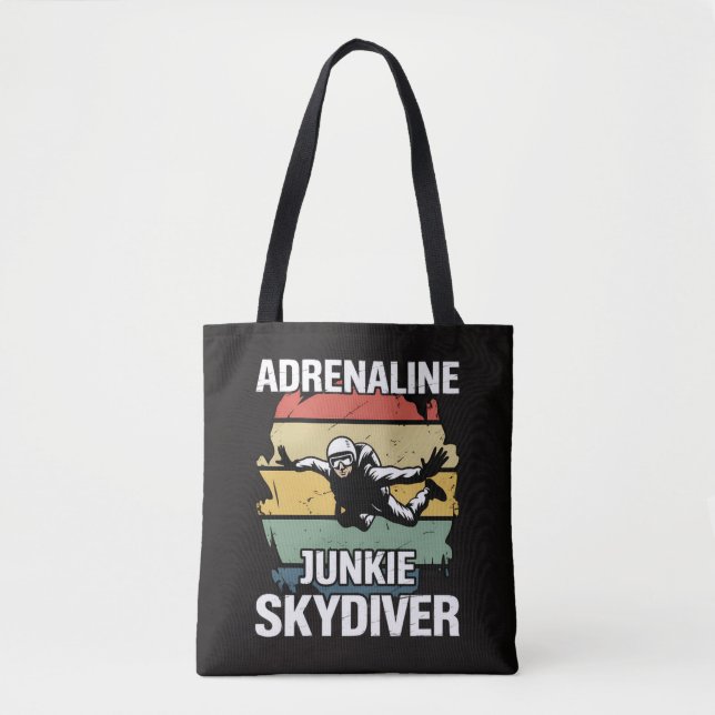 Adrenalinjunkie Fallskärmshoppare Tygkasse (Framsida)