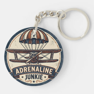 Adrenalinjunkie Vintage Fallskärmshoppning