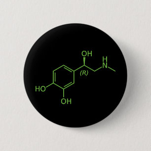 Adrenalinmolekyl Kemiskt Diagram Knapp