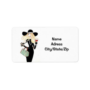 ADRESS-ETIKETT SAYS "DIVA DIVA DIVA" ADRESSETIKETT
