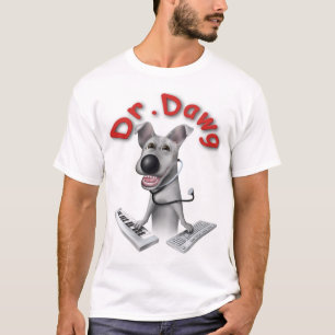 Adress för Dr. Dawg Huvudsaklig Logotyp w/web på Tee Shirt