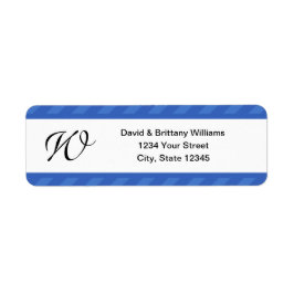 Adress för Monogrammed julretur-Helgdag, etikett Returadress Etikett