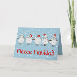 Adress FUNNY Ull Navidad julfår Helgkort