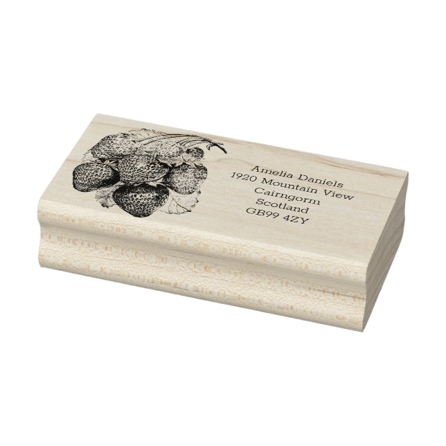 Adress Rubber Frimärke Stämpel (Stämpel)