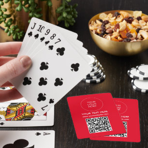 Adress Scan Barcode-Anpassningsbarna QR-kodLogotyp Casinokort