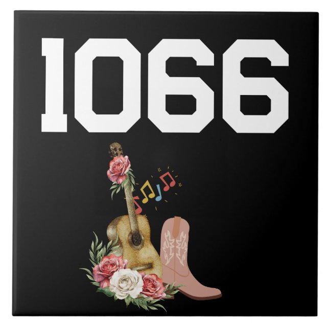 Adress Tile Land och Westerna redigerbara nummer Kakelplatta (Framsidan)