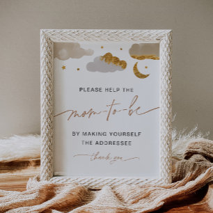 Adress: Vänd bläckstrålestecken för omslag Poster