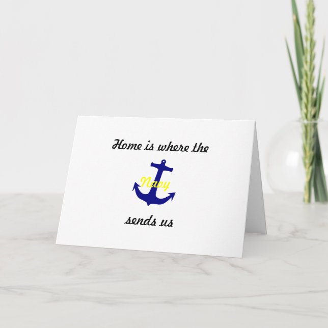 adressändring cards "marinen ", meddelande (Framsida)