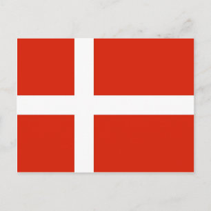 Adressändring, Danska flaggan, Dannebrog Meddelande Vykort