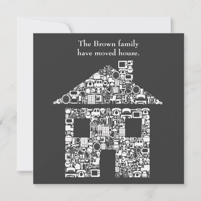 Adressändring Hus Hem Annonsering Meddelande (Framsida)