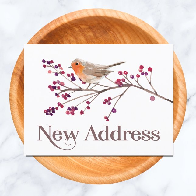Adressändring Ny adress Meddelande Vykort (New Address - Change of Address Card)