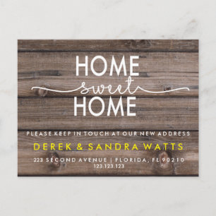 Adressändring som vi har flyttat hus tropiskt meddelande vykort