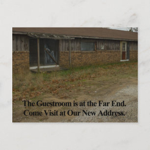 Adressändringkort: Guestroom Meddelande Vykort