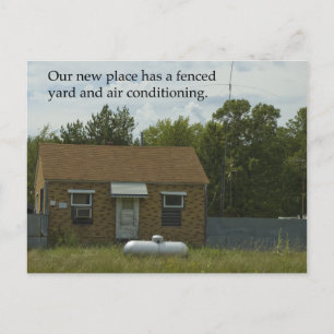 Adressändringvykort: Fäktad gård Meddelande Vykort