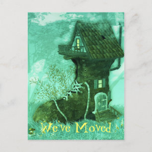 Adressändringvykort Meddelande Vykort