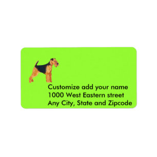 Adressetikett - AiredaleTerrier