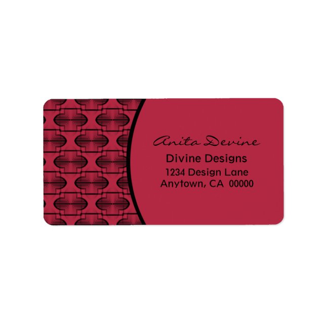 Adressetikett för ancient Arches (Framsidan)