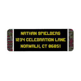 Adressetikett för återsändande till Party Returadress Etikett