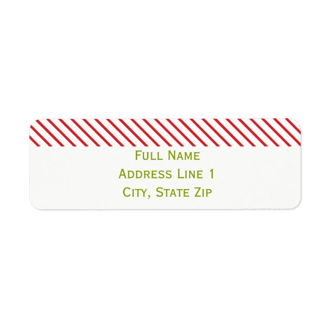 Adressetikett för återvändande för översta Helgdag Returadress Etikett (Framsidan)