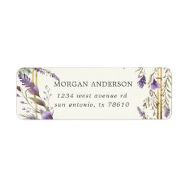 Adressetikett för återvändandeadress för vattenfär returadress etikett