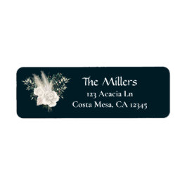Adressetikett för återvändandeadress till elegant  returadress etikett