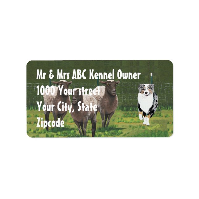 Adressetikett för Aussie "Bringing them home" (Framsidan)