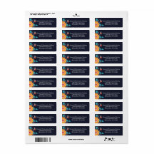 Adressetikett för bin och Blommar